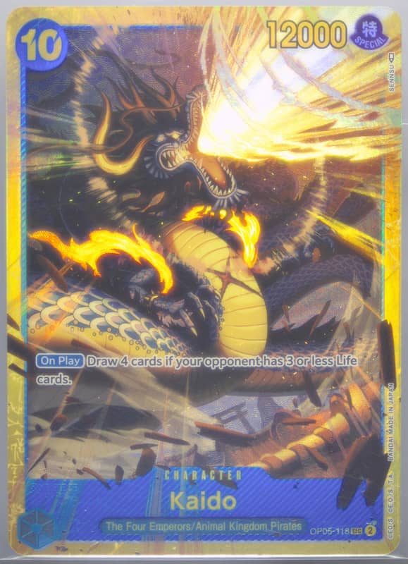 Kaido OP05-118 card from Awakening of the New Era