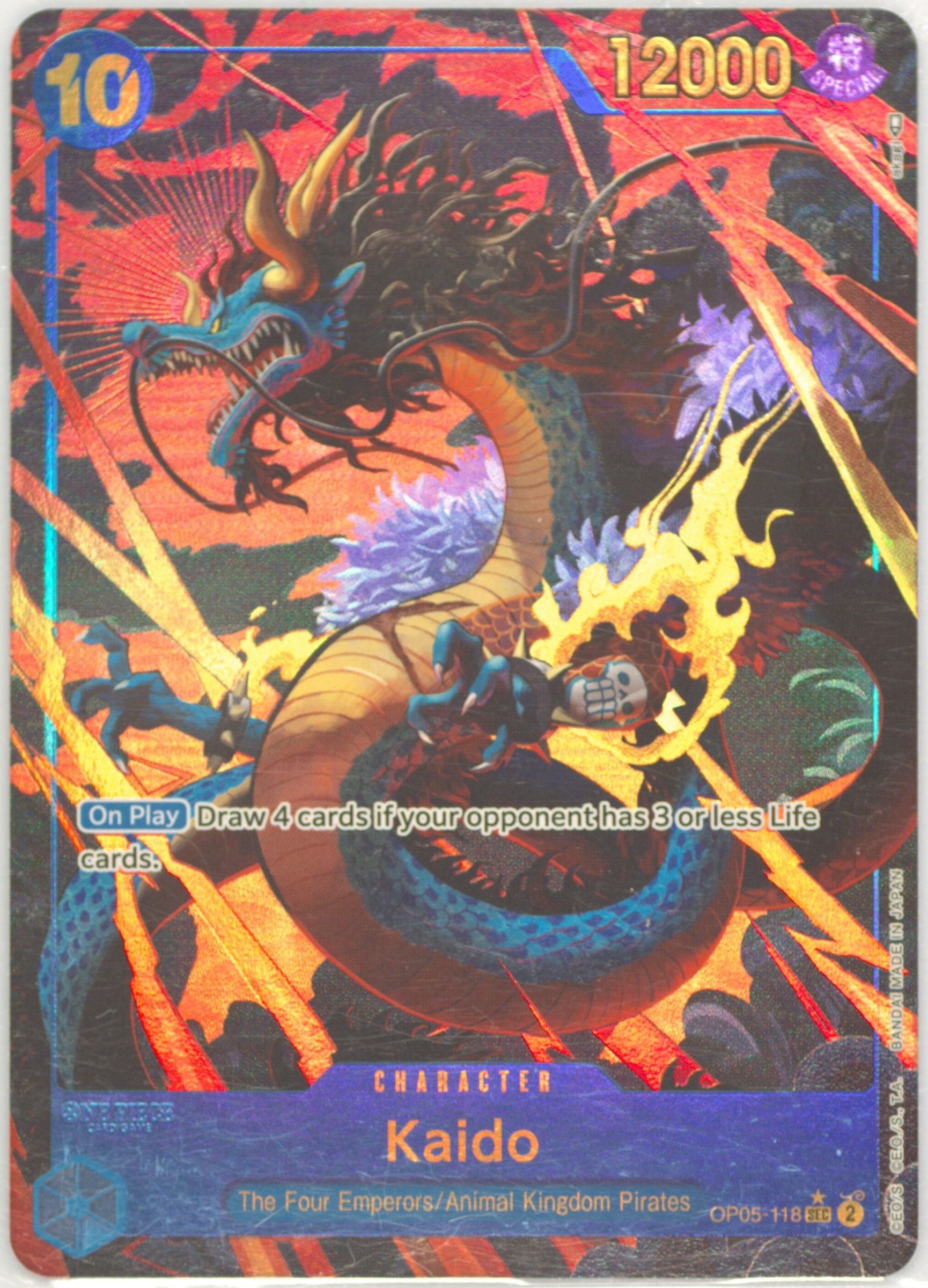 Kaido (Alternate Art) OP05-118 card from Awakening of the New Era