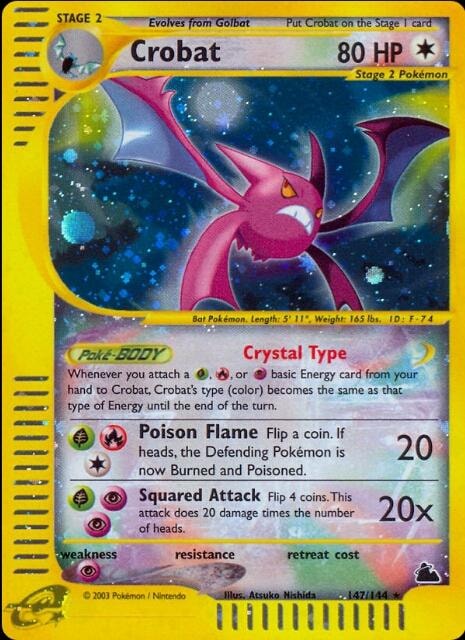 Crobat 090/088 card from Mysterious Mountains