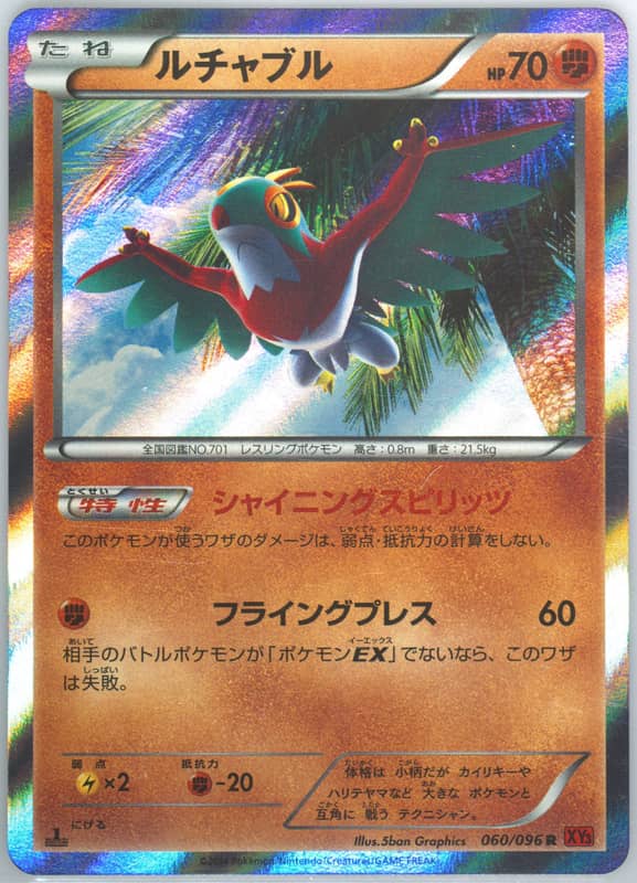 Hawlucha 060/096 card from XY3: Rising Fist