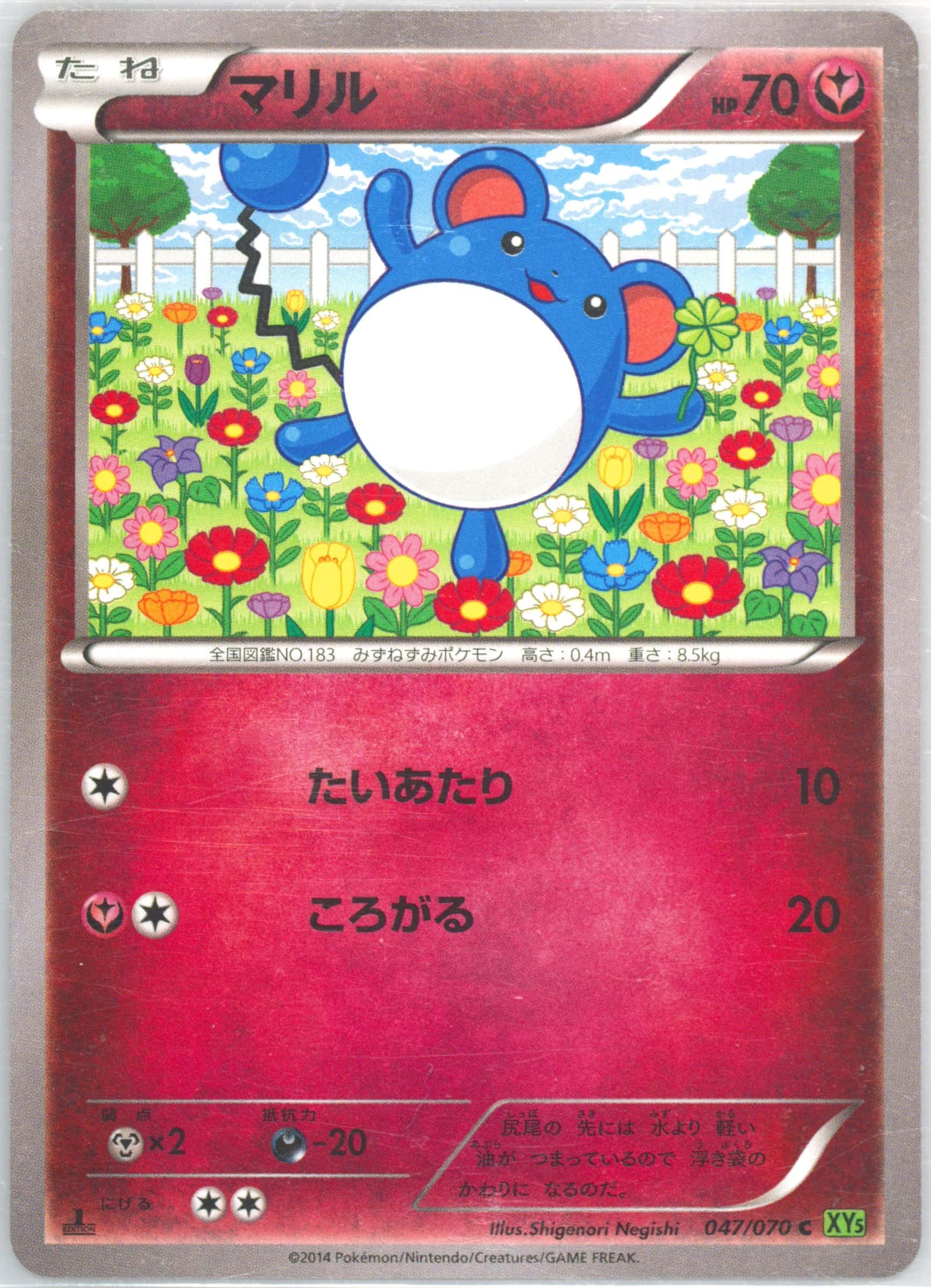 Marill 047/070 card from XY5-Bt: Tidal Storm