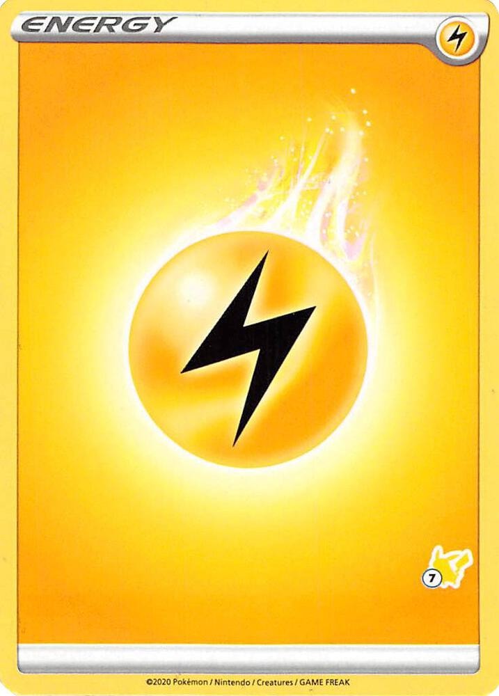Basic Lightning Energy - Pikachu 7 004 card from Battle Academy 2024