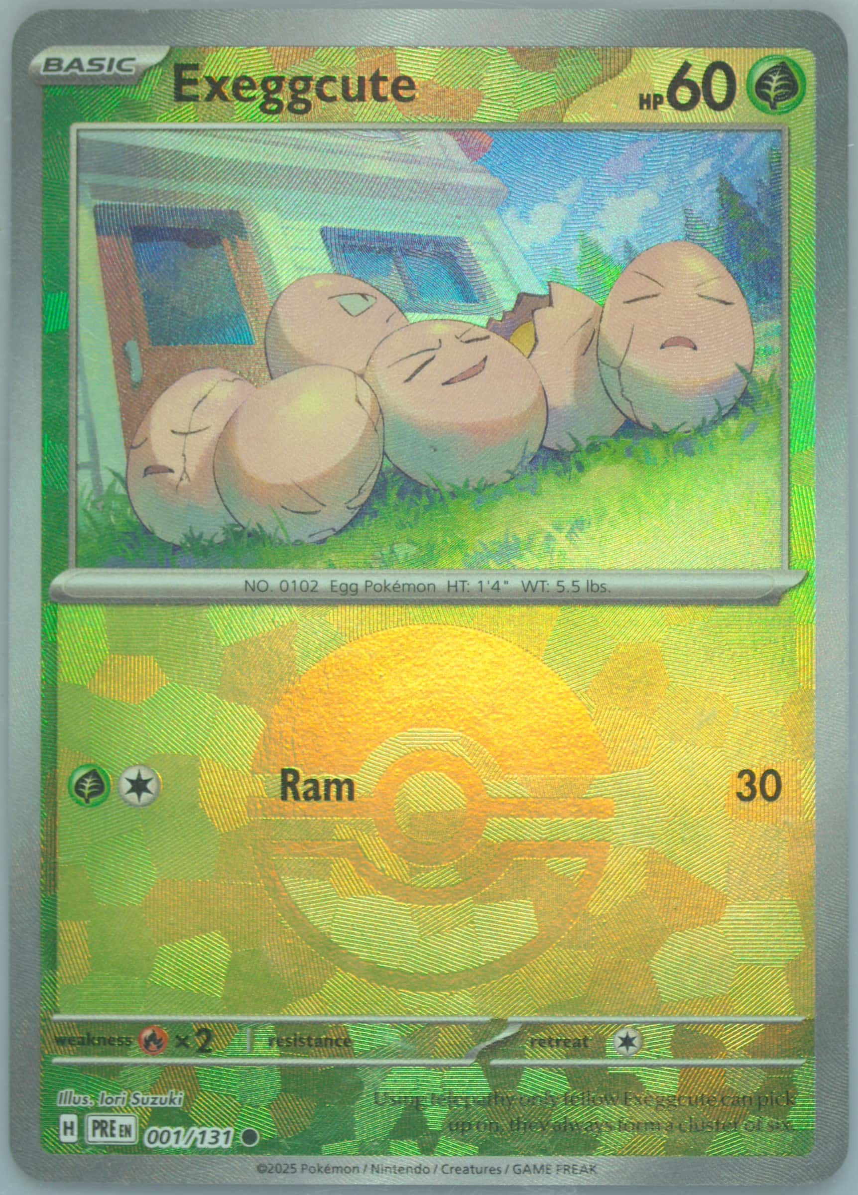 Exeggcute (Poke Ball Pattern) 001/131 card from SV: Prismatic Evolutions