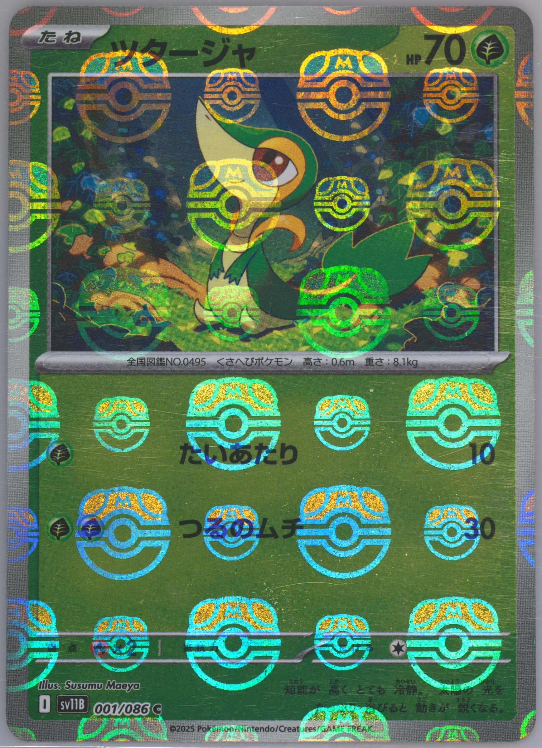 Snivy (Master Ball Pattern) 001/086 card from SV11B: Black Bolt