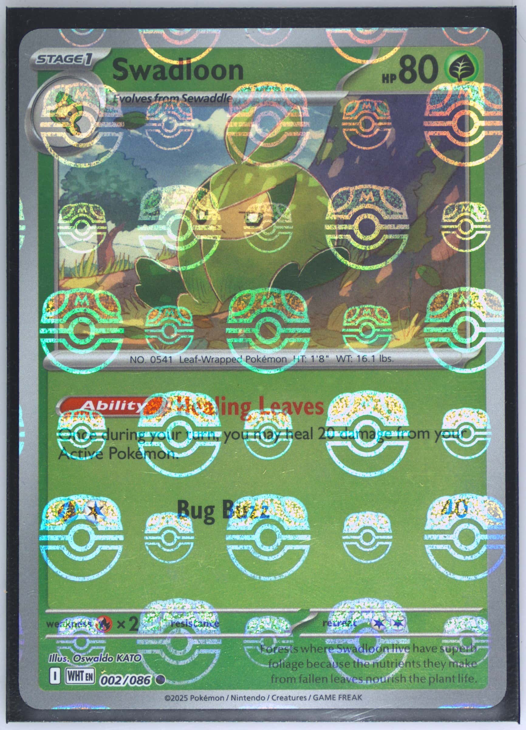 Swadloon (Master Ball Pattern) 002/086 card from SV: White Flare