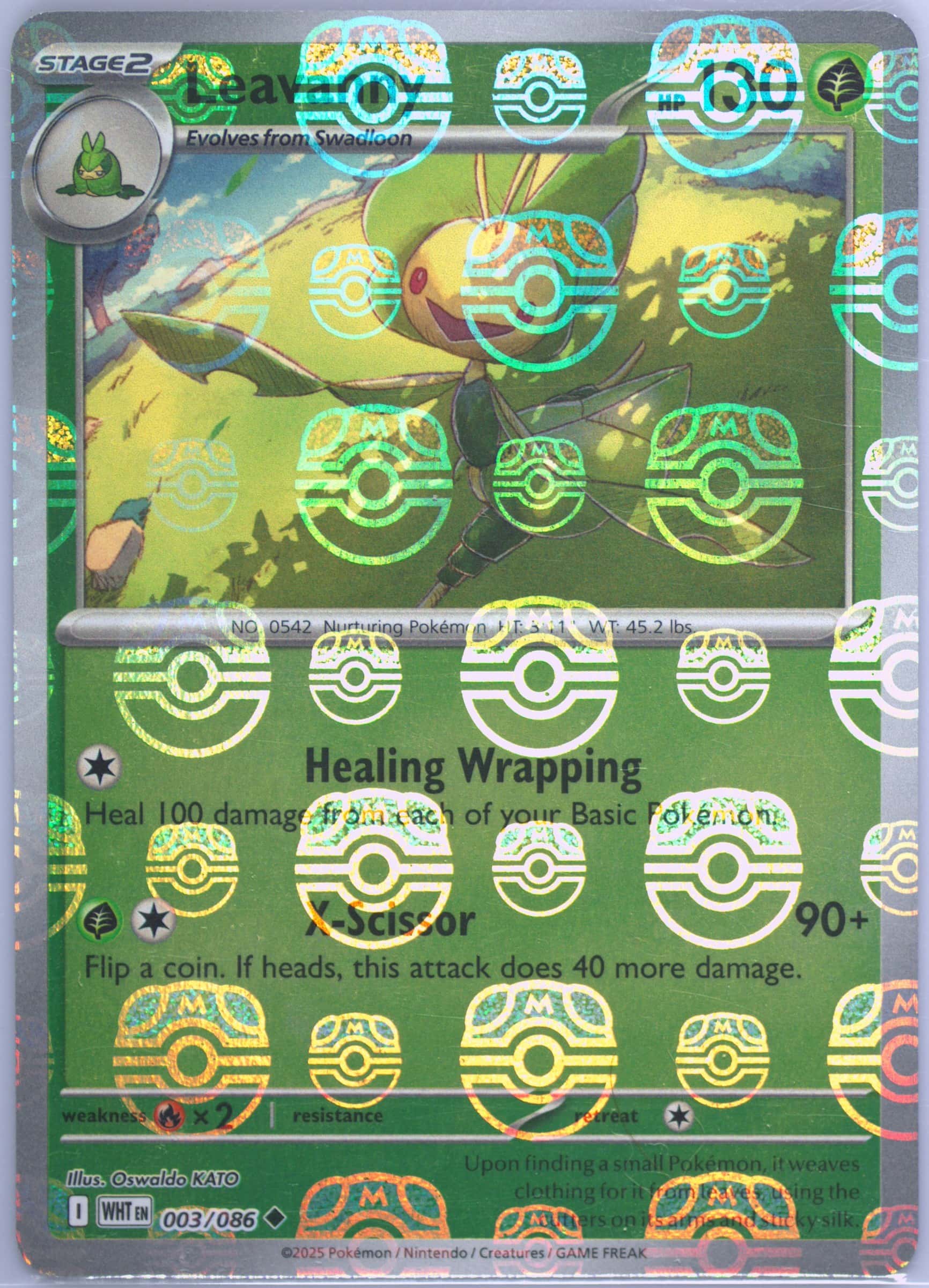 Leavanny (Master Ball Pattern) 003/086 card from SV: White Flare