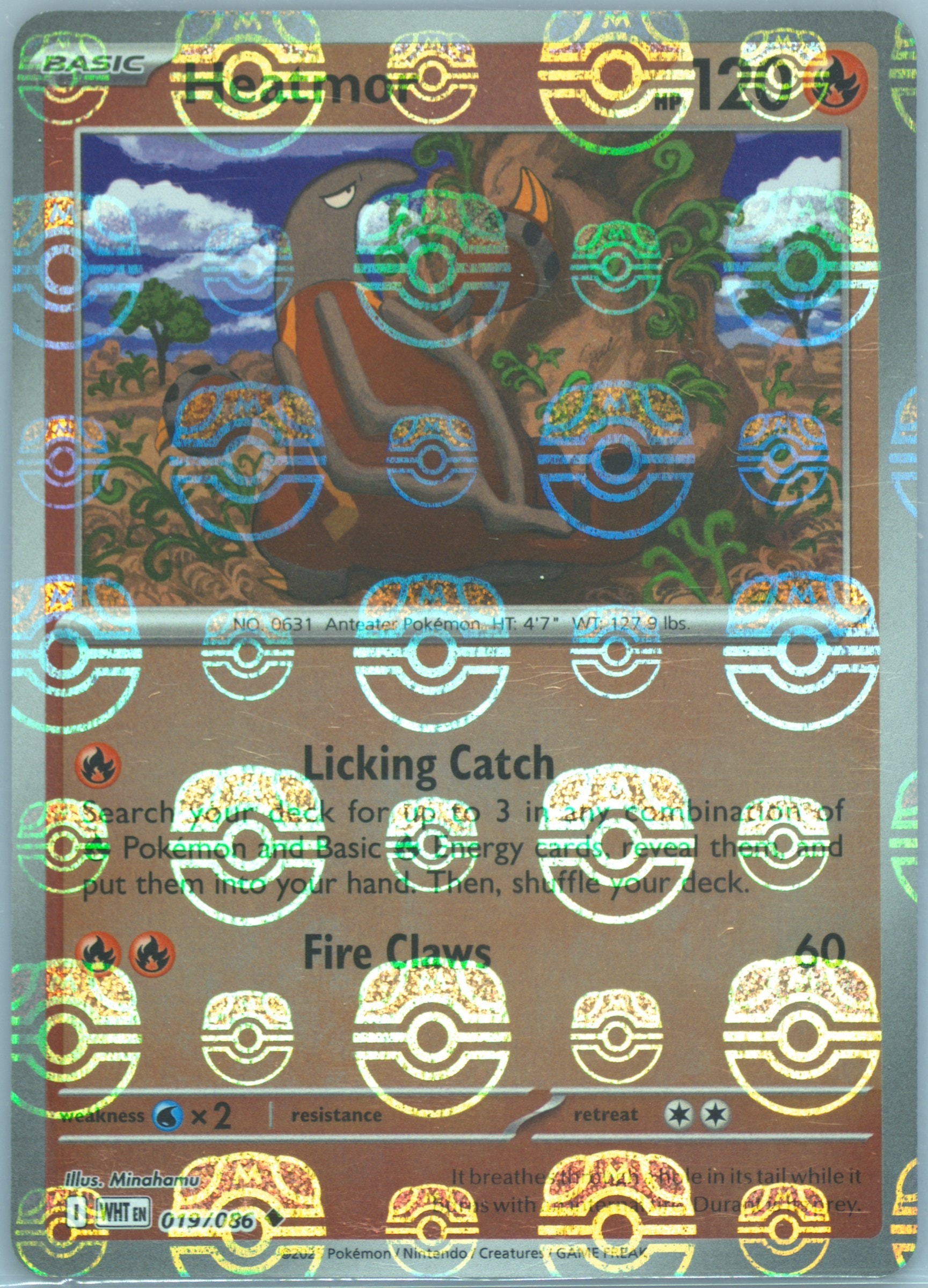 Heatmor (Master Ball Pattern) 019/086 card from SV: White Flare