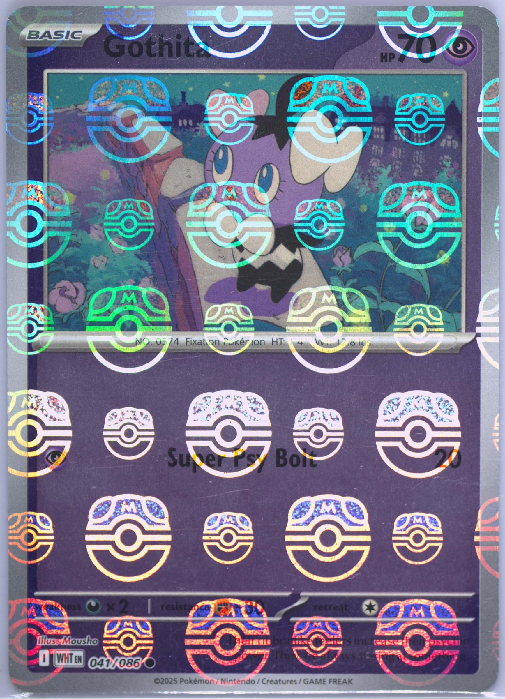 Gothita (Master Ball Pattern) 041/086 card from SV: White Flare