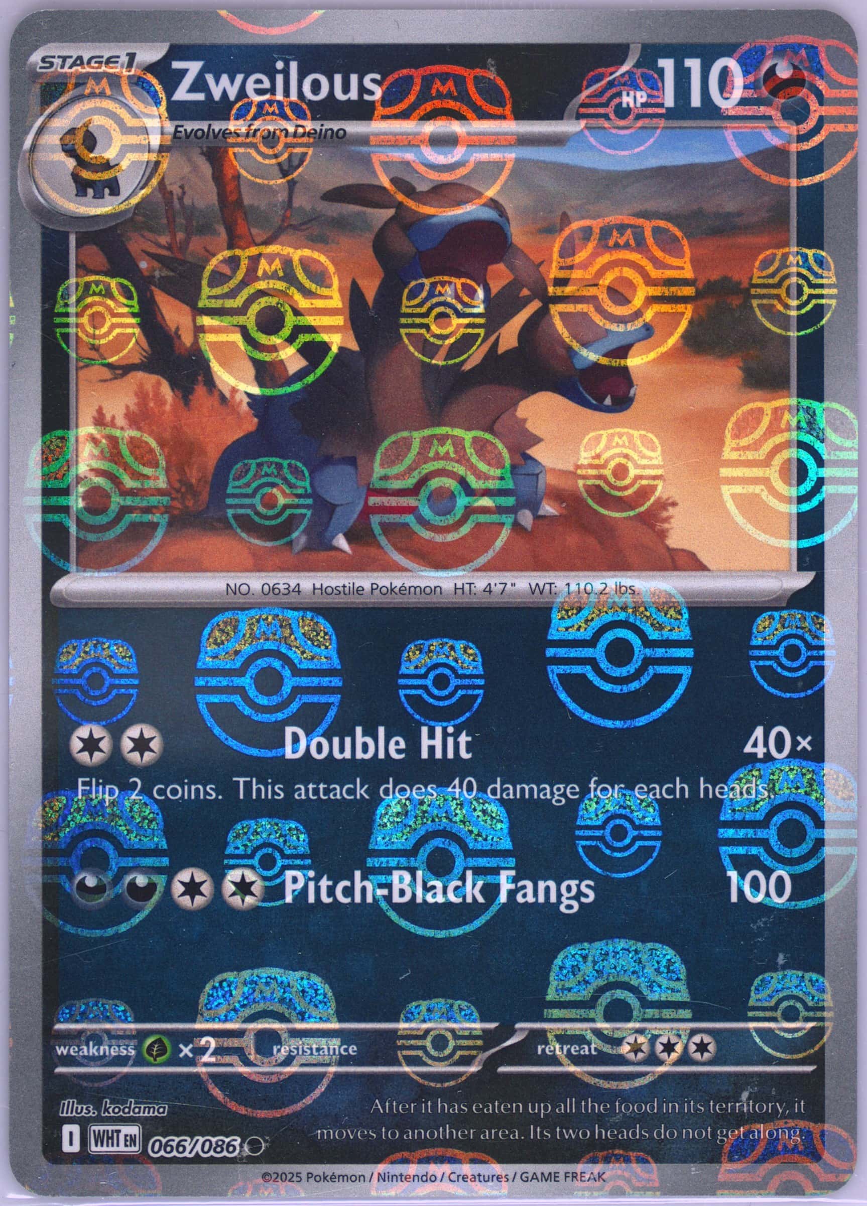 Zweilous (Master Ball Pattern) 066/086 card from SV: White Flare