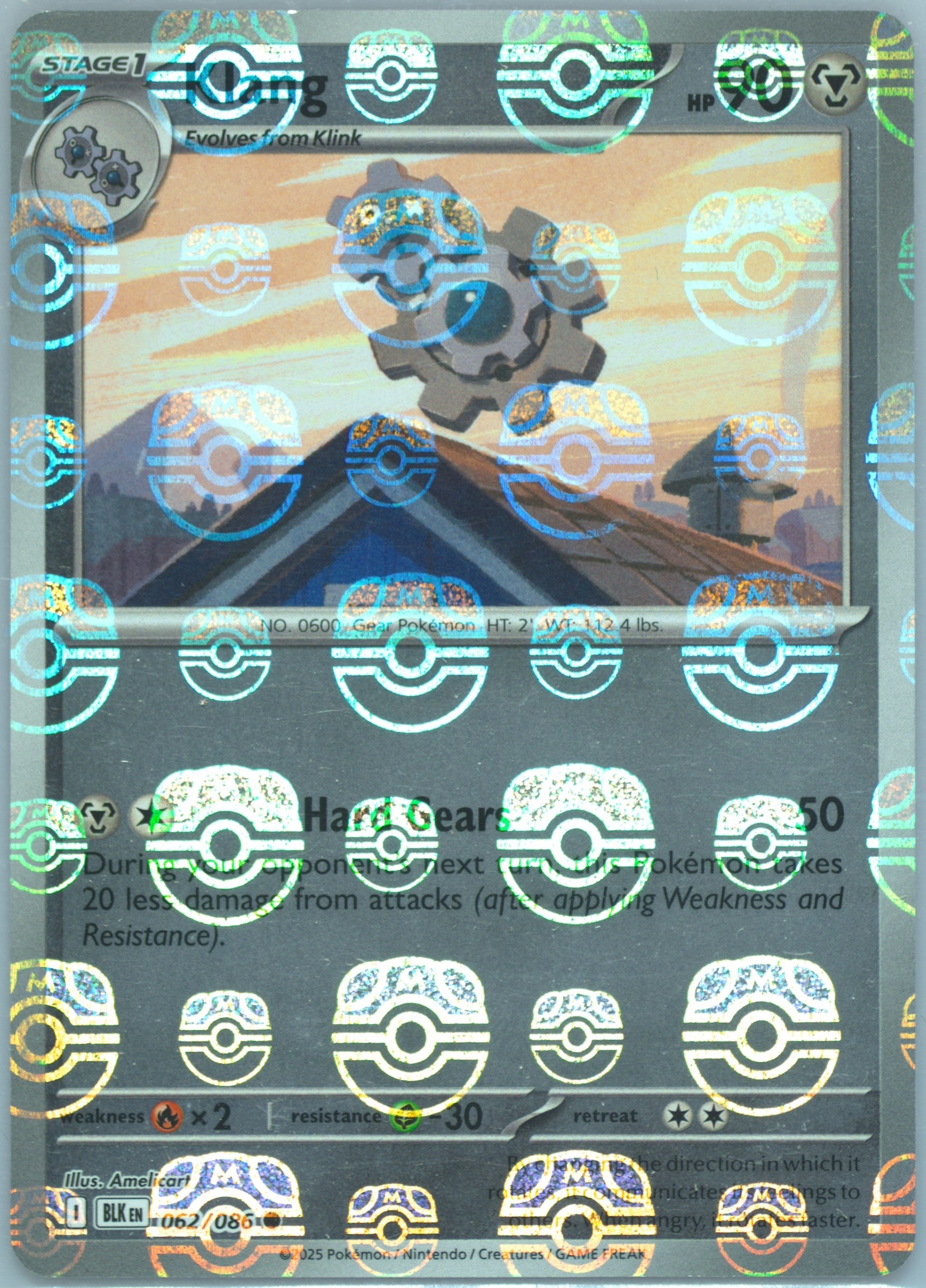 Klang (Master Ball Pattern) 062/086 card from SV: Black Bolt