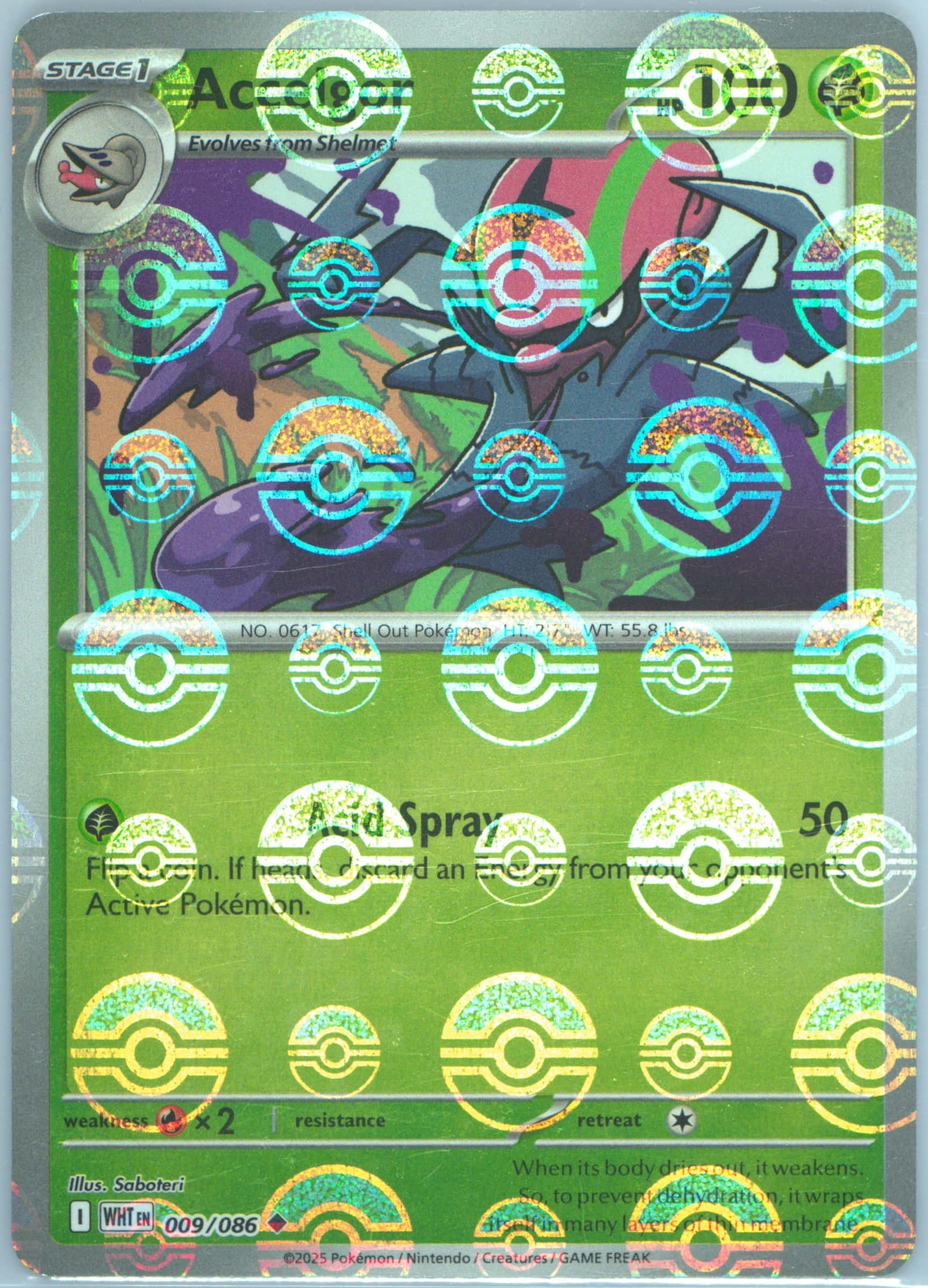 Accelgor (Poke Ball Pattern) 009/086 card from SV: White Flare