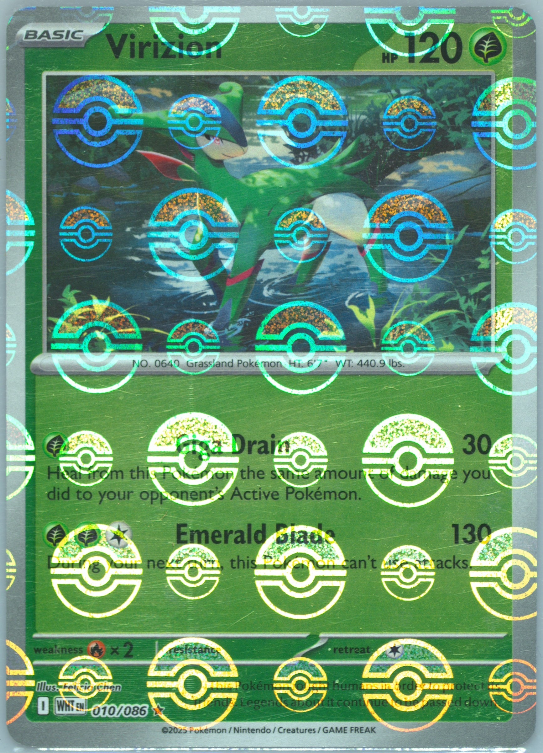 Virizion (Poke Ball Pattern) 010/086 card from SV: White Flare