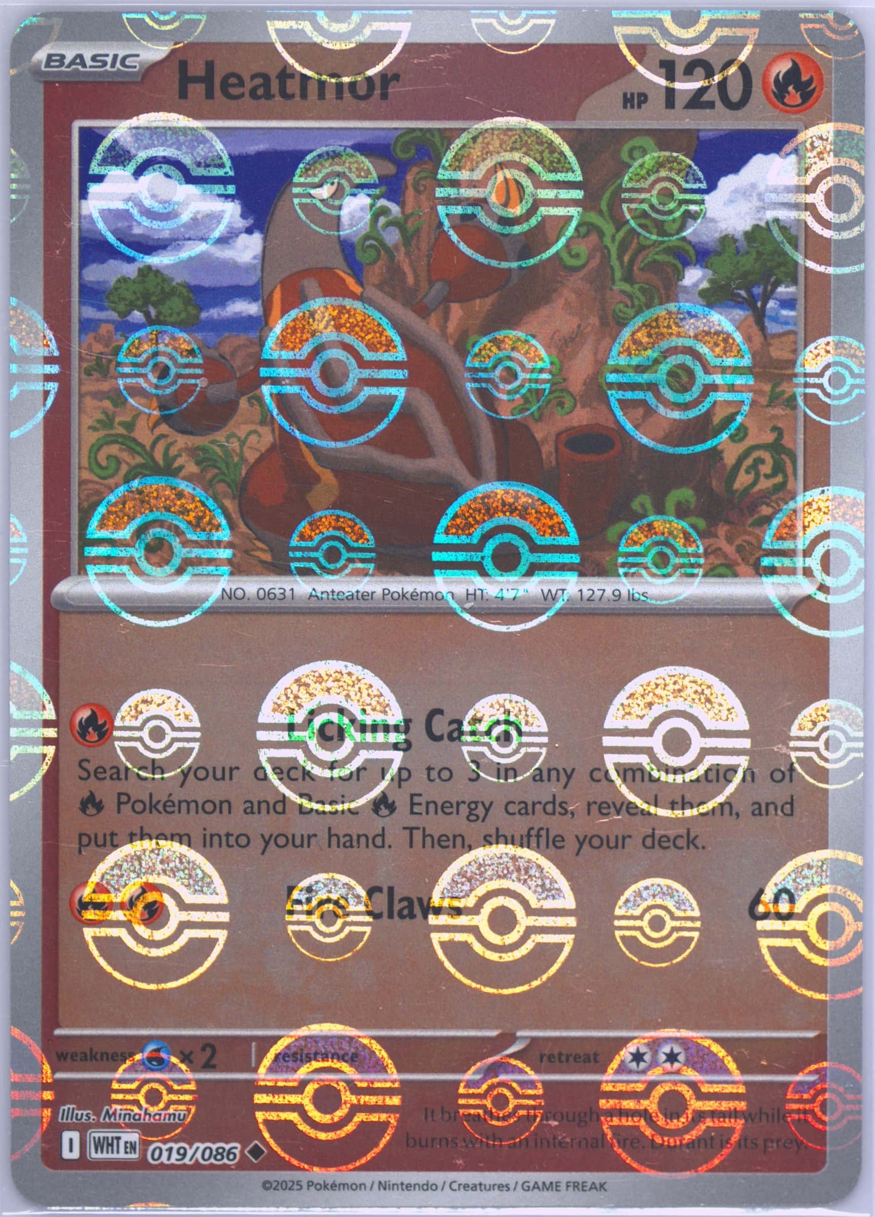 Heatmor (Poke Ball Pattern) 019/086 card from SV: White Flare