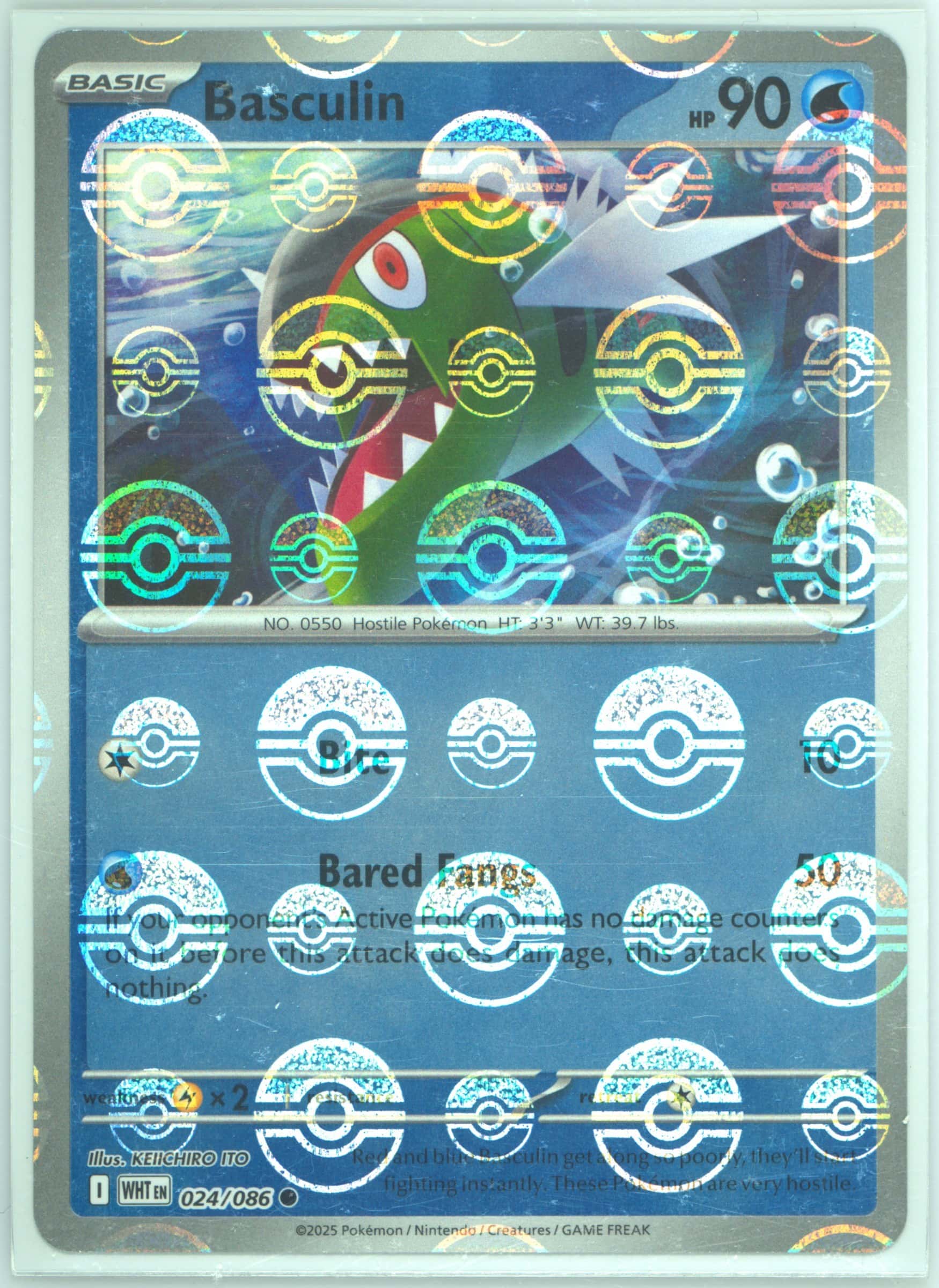 Basculin (Poke Ball Pattern) 024/086 card from SV: White Flare