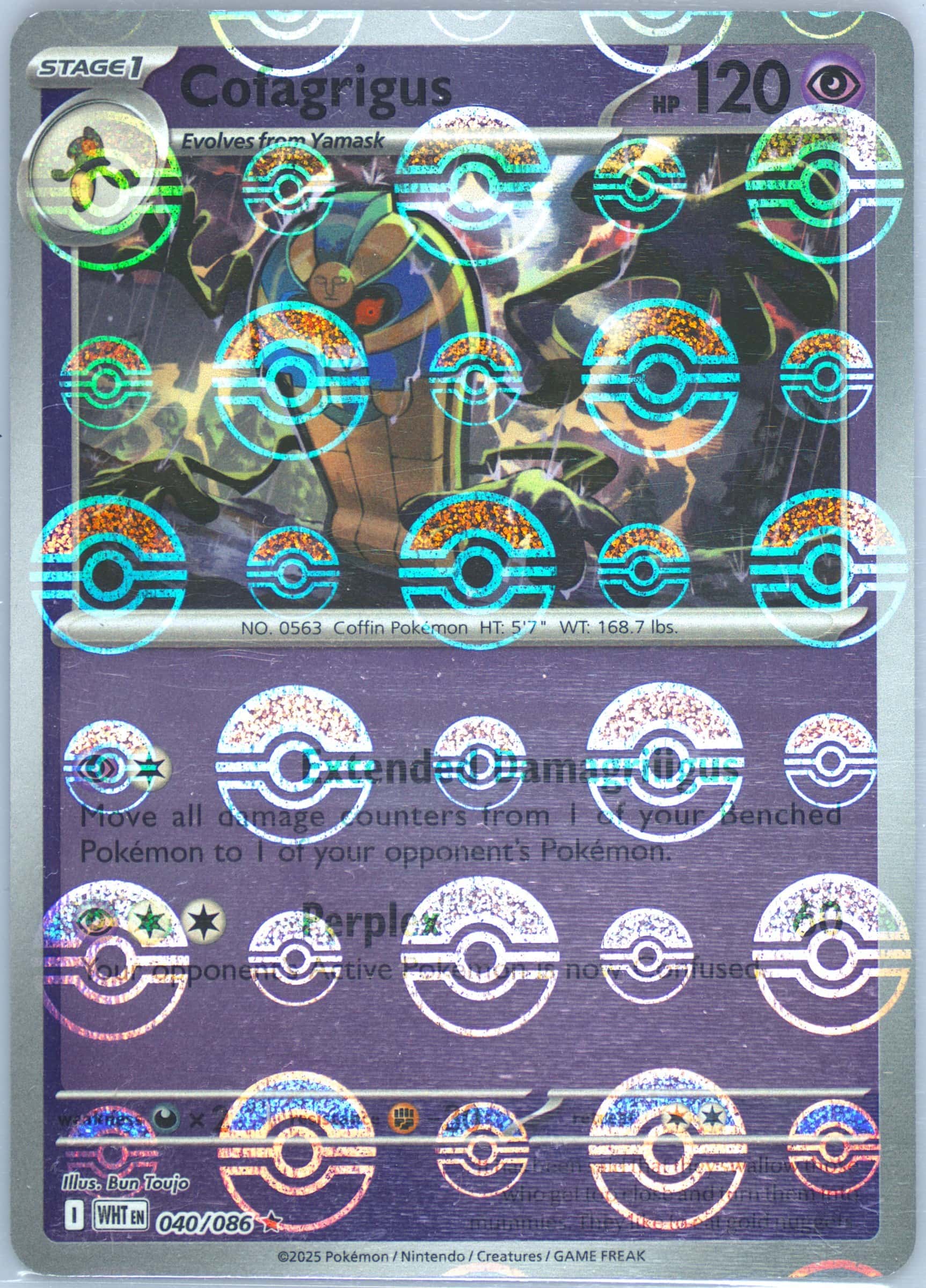 Cofagrigus (Poke Ball Pattern) 040/086 card from SV: White Flare