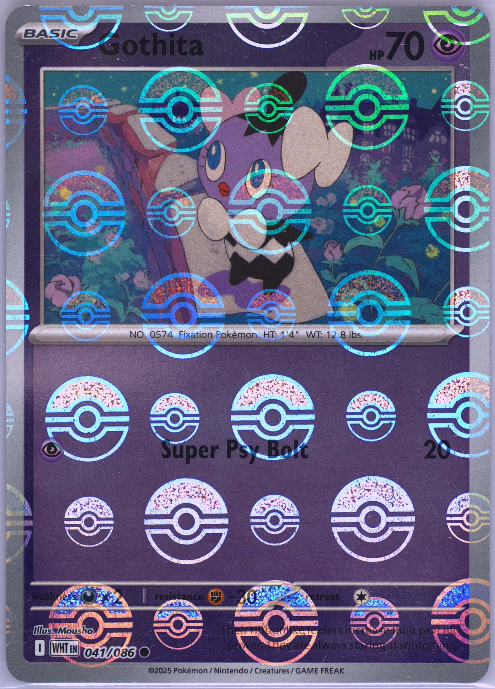 Gothita (Poke Ball Pattern) 041/086 card from SV: White Flare