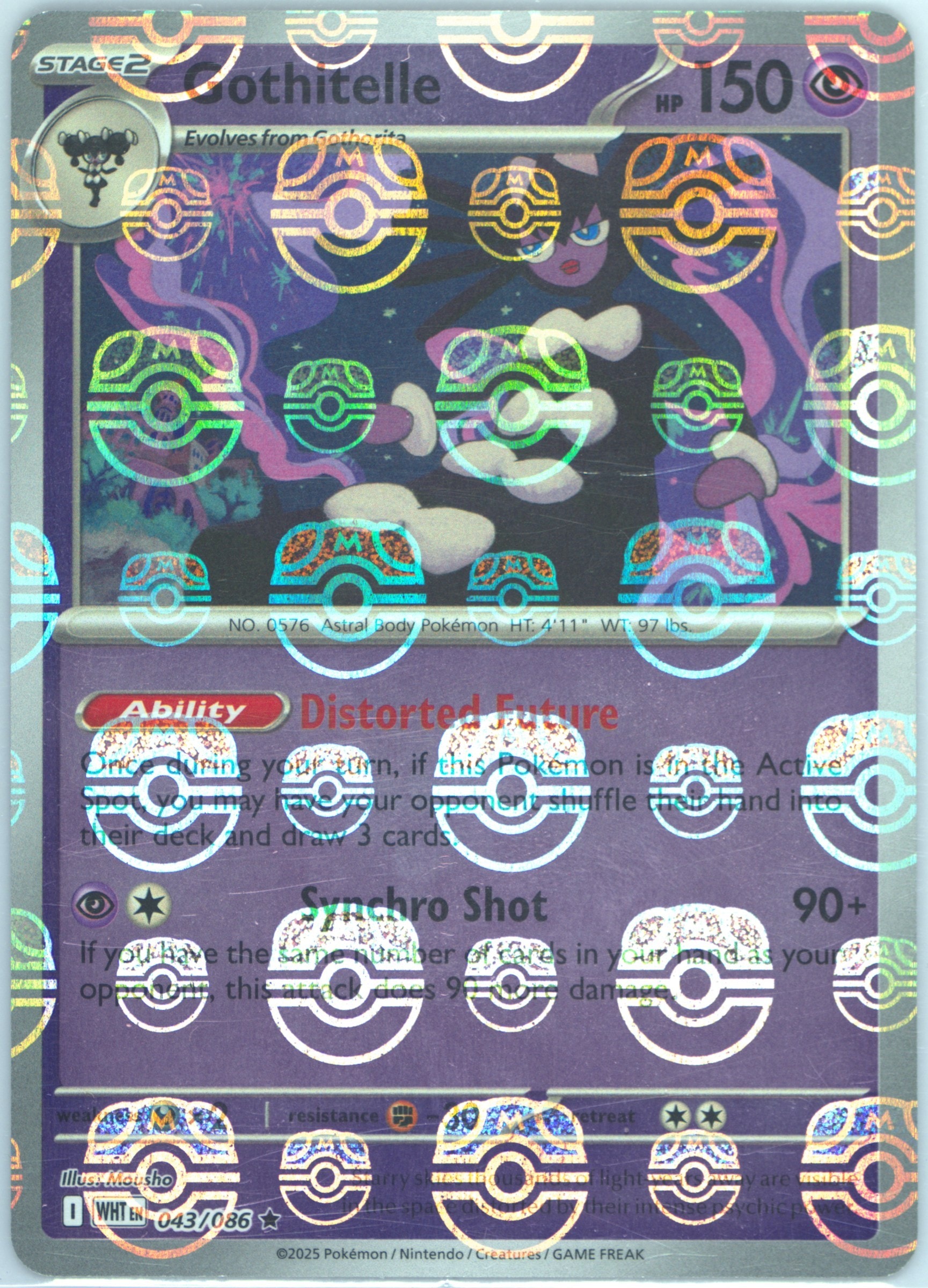 Gothitelle (Poke Ball Pattern) 043/086 card from SV: White Flare