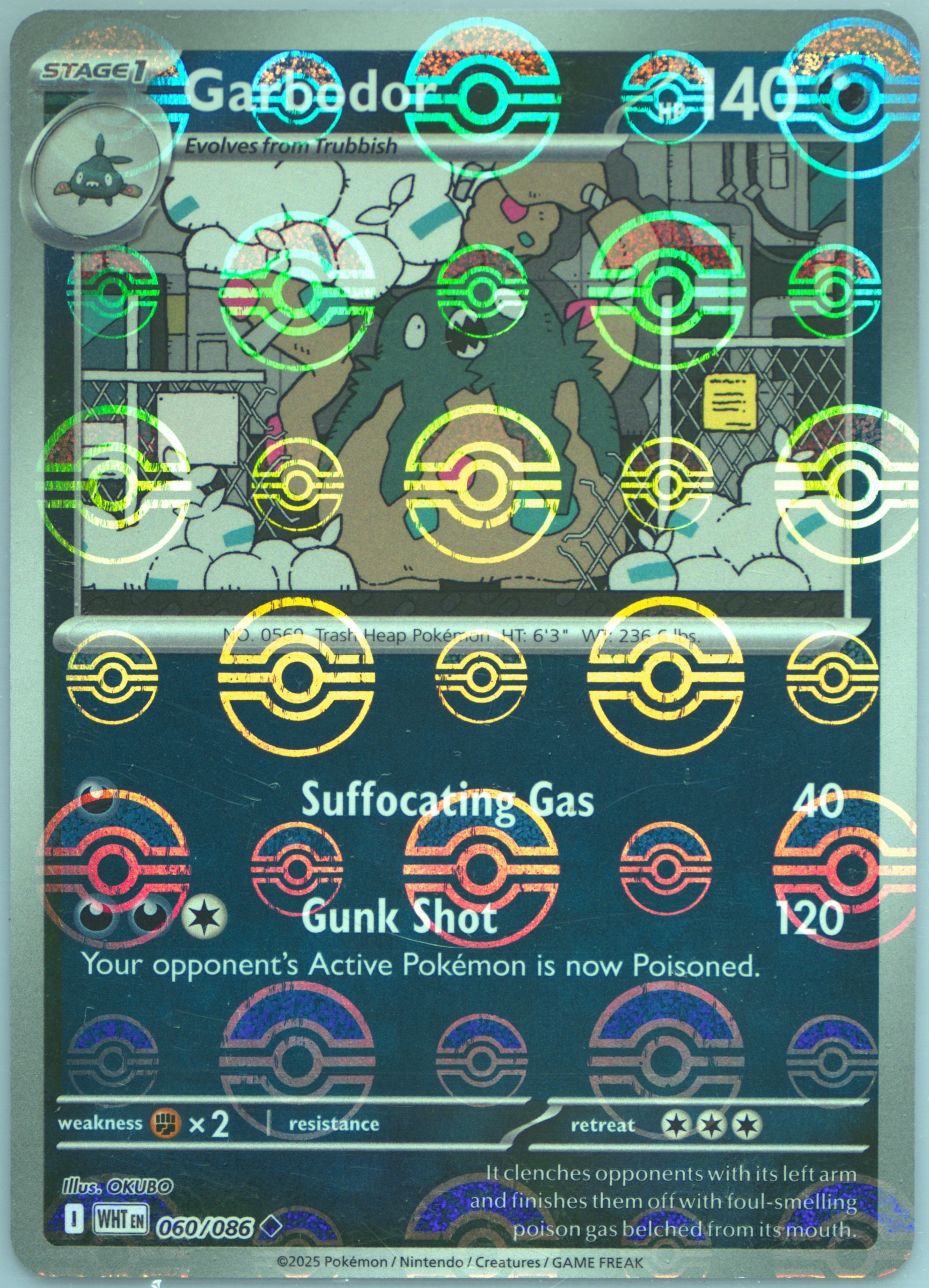 Garbodor (Poke Ball Pattern) 060/086 card from SV: White Flare
