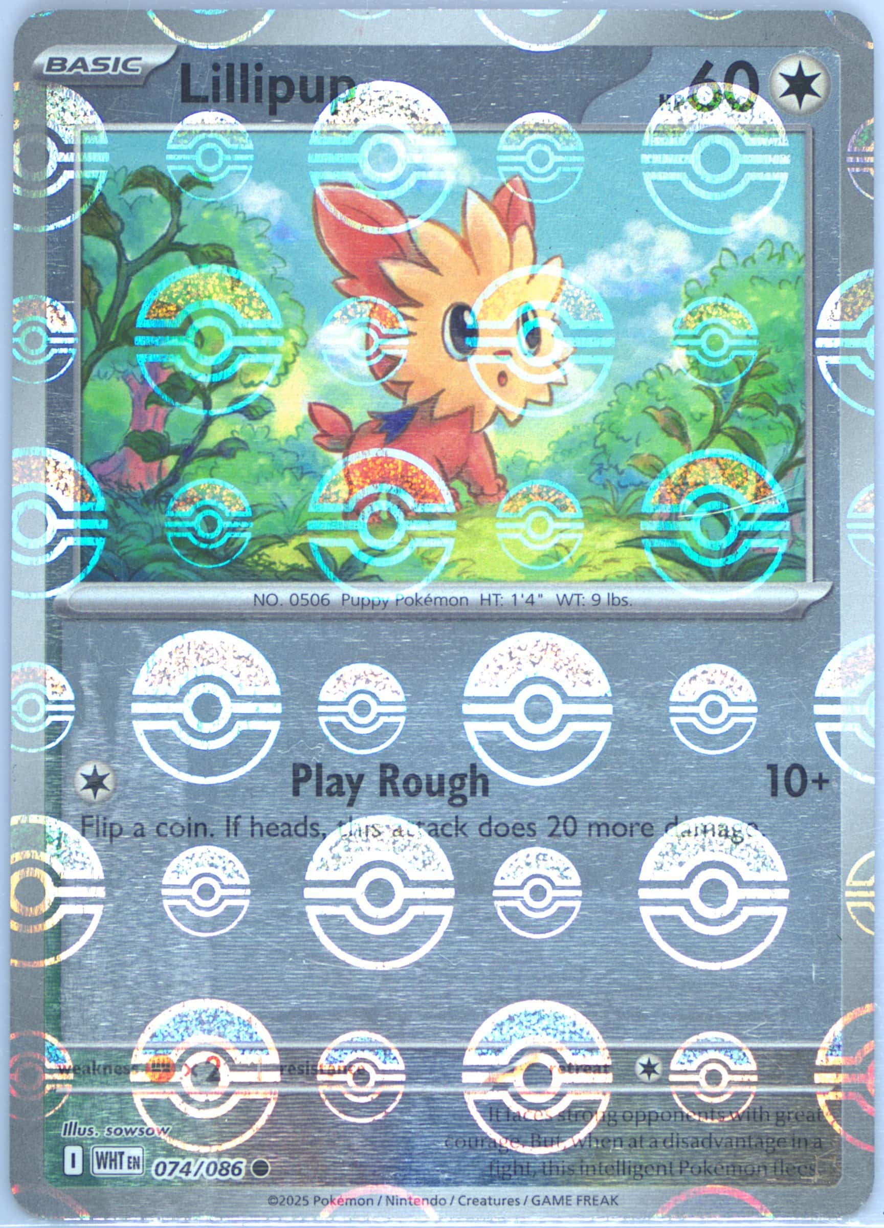 Lillipup (Poke Ball Pattern) 074/086 card from SV: White Flare