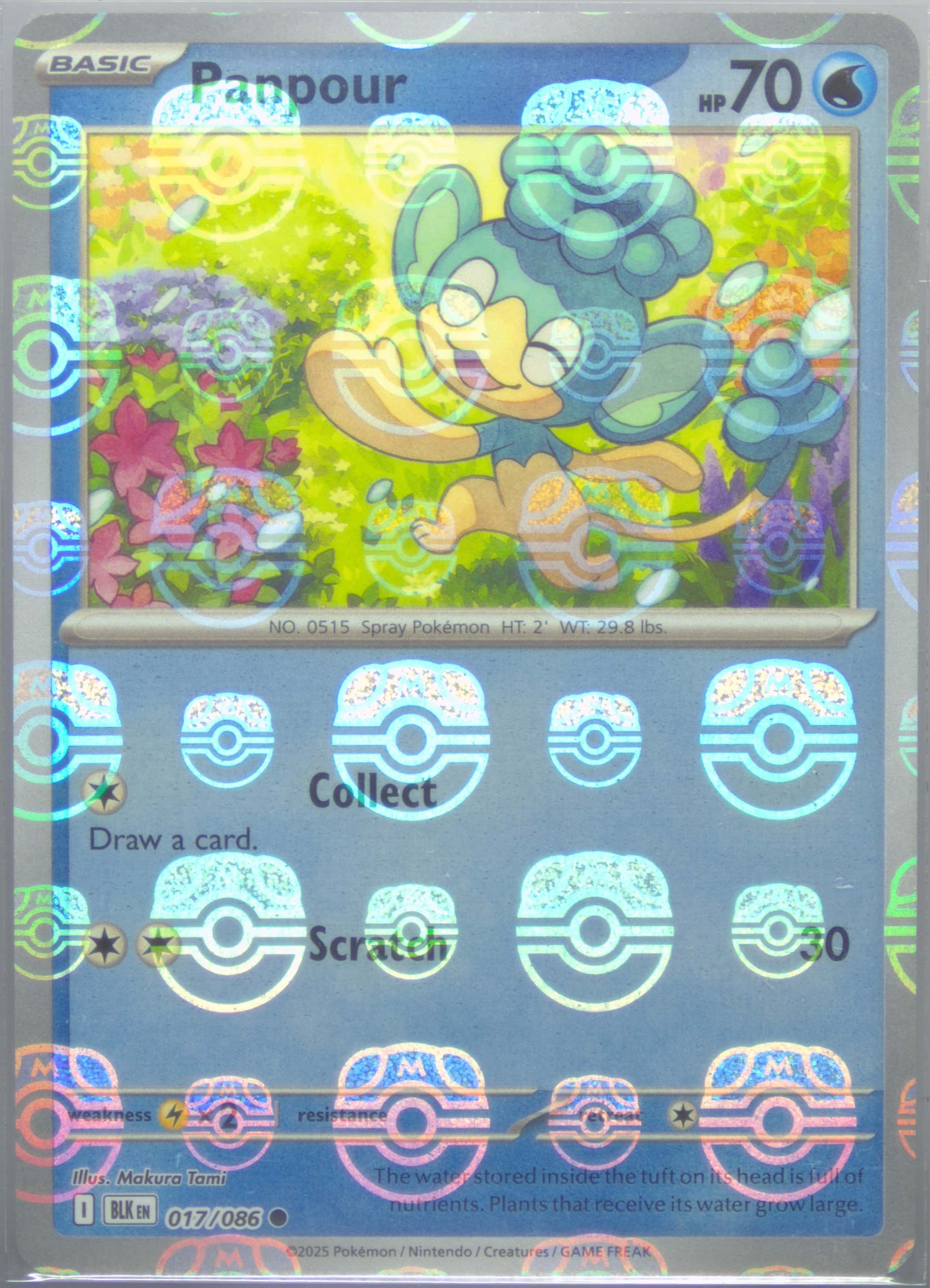 Panpour (Master Ball Pattern) 017/086 card from SV: Black Bolt
