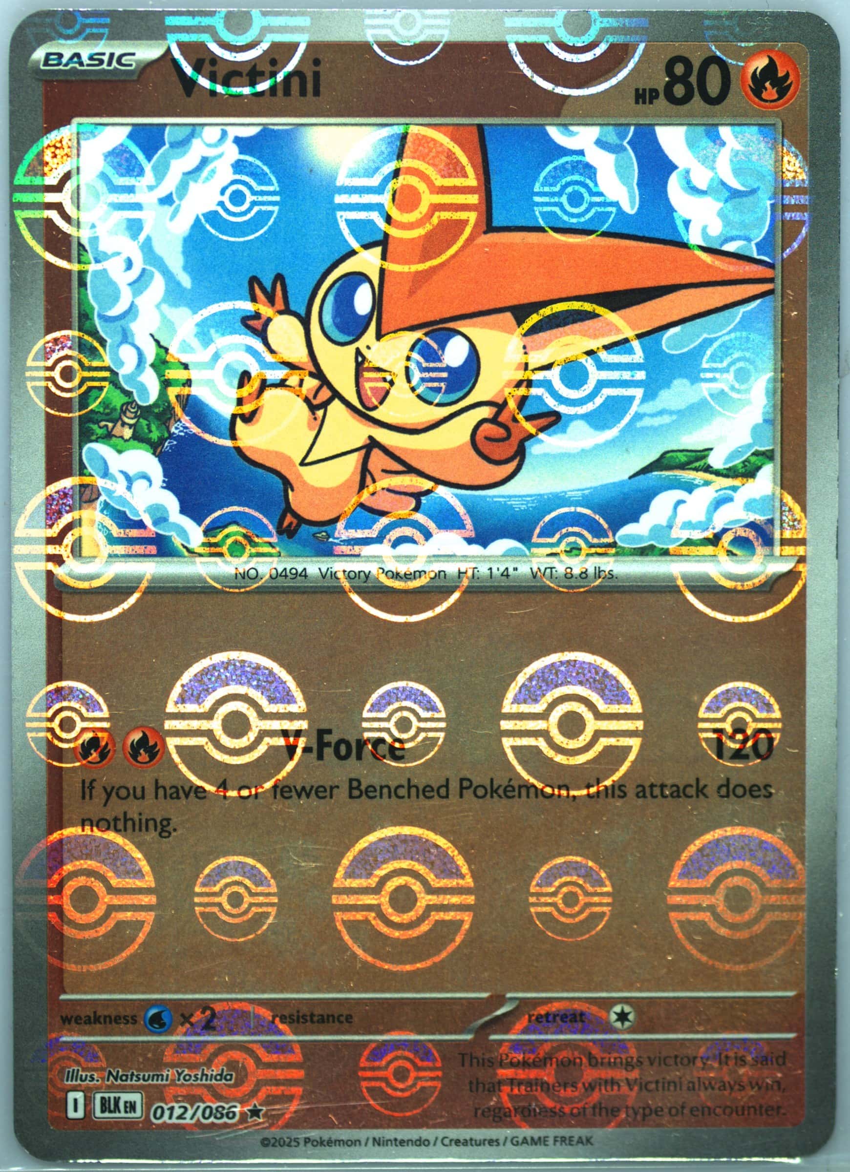 Victini (Poke Ball Pattern) 012/086 card from SV: Black Bolt