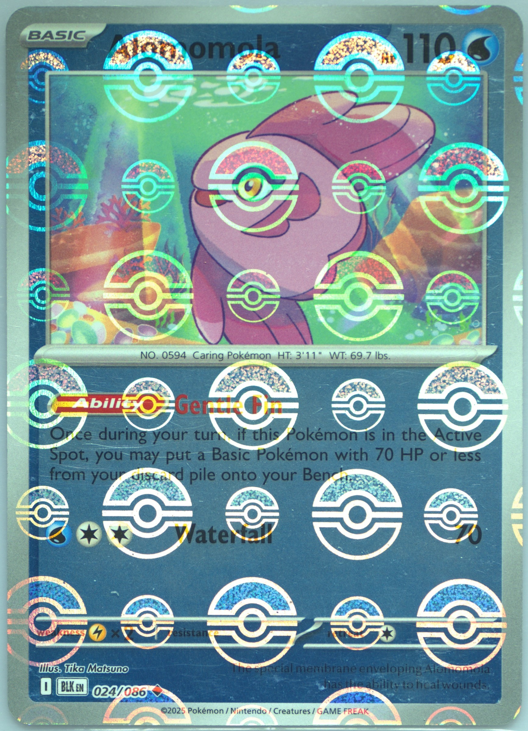 Alomomola (Poke Ball Pattern) 024/086 card from SV: Black Bolt
