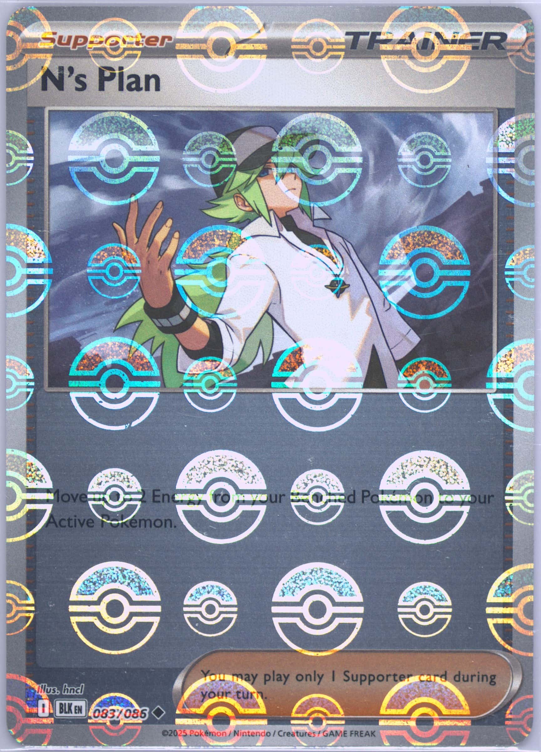 N's Plan (Poke Ball Pattern) 083/086 card from SV: Black Bolt