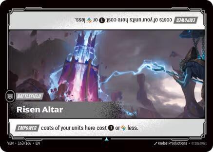 Risen Altar 163/166 card from Vendetta