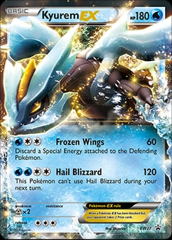 Kyurem EX BW37 card from Black and White Promos