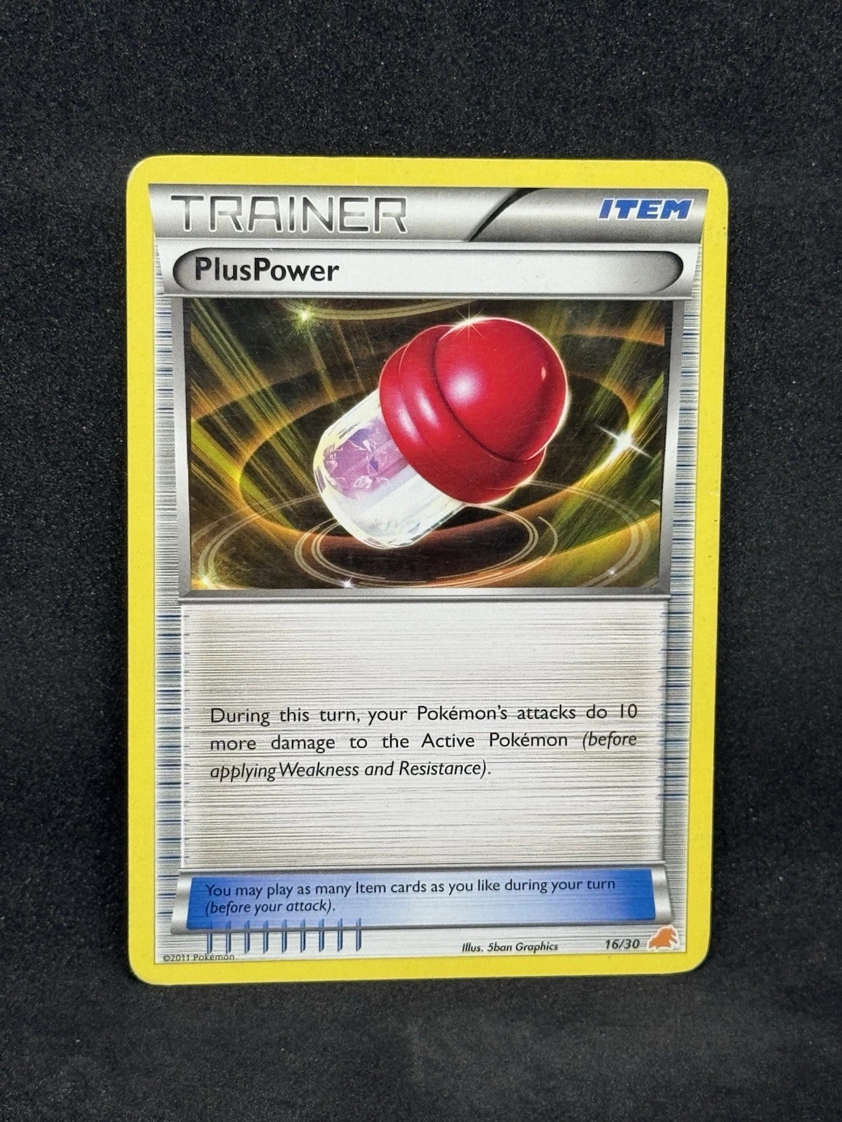 PlusPower (Zoroark) 11/30 card from BW Trainer Kit: Excadrill & Zoroark